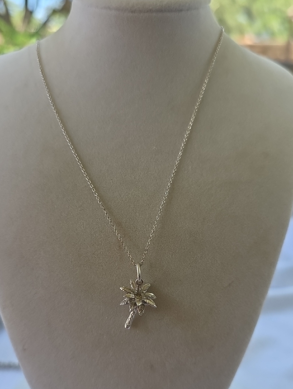 Authenthic Tiffany And Co. Palm Tree Pendant Necklace -